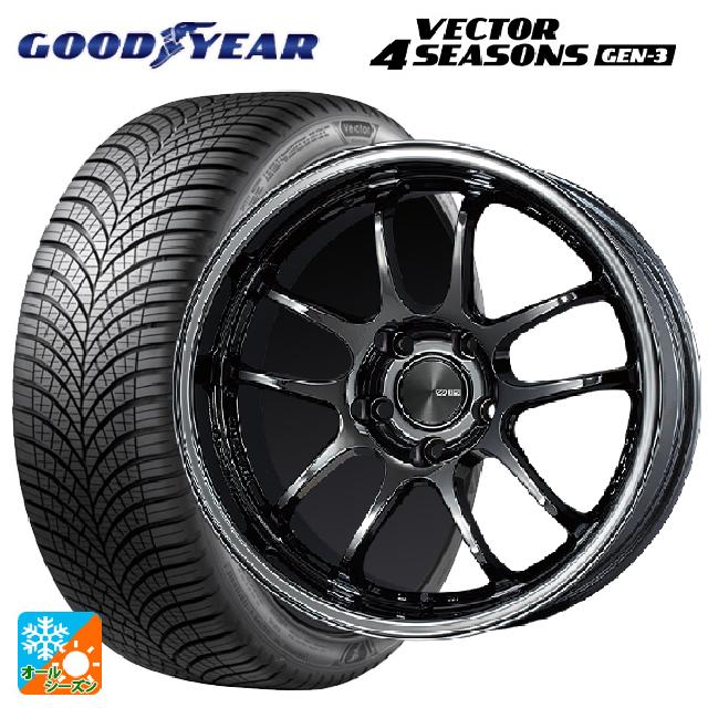 トヨタ GRカローラ(4BA-GZEA14H)用 235/40R18 95W XL グッドイヤー ベクター4シーズンズ ジェン3 エンケイ パフォーマンスライン PF01 EVO SBK 新品オールシーズンタイヤホイール 4本セット