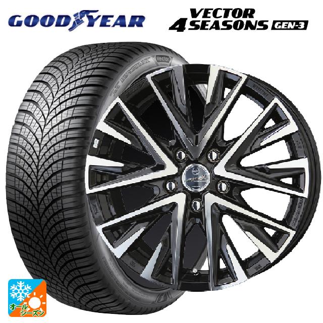 215/65R16 102V XL グッドイヤー ベクター4シーズンズ ジェン3 共豊 スマック レジーナ サファイアブラックポリッシュ 16-6.5J 国産車用 オールシーズンタイヤホイール4本セット|タイヤホイール専門店コニシタイヤ