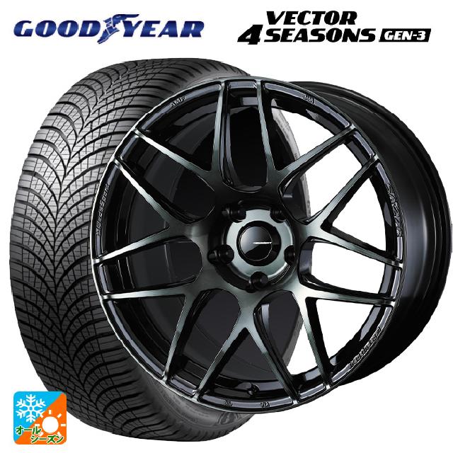スバル WRX S4(VBH)用 245/40R18 97W XL グッドイヤー ベクター4シーズンズ ジェン3 ウェッズ ウェッズスポーツ SA27R WBC 新品オールシーズンタイヤホイール 4本セット