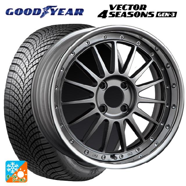 2024年製 215/55R17 98W XL グッドイヤー ベクター4シーズンズ ジェン3 # タナベ SSR プロフェッサー TF1R チタンシルバー 17-7J 国産車用 オールシーズンタイヤホイール4本セット
