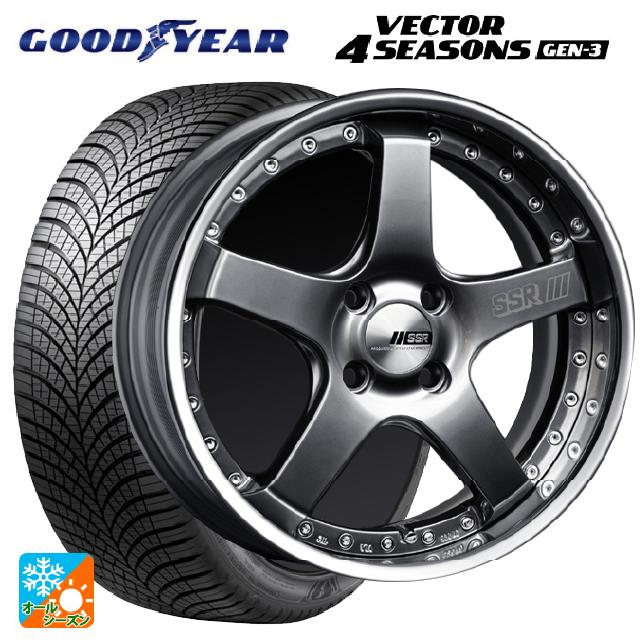 2024年製 215/60R17 100V XL グッドイヤー ベクター4シーズンズ ジェン3 タナベ SSR プロフェッサー SP4R チタンシルバー 17-7J 国産車用 オールシーズンタイヤホイール4本セット