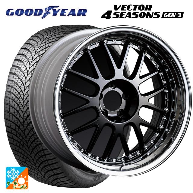 215/45R18 93Y XL グッドイヤー ベクター4シーズンズ ジェン3 タナベ SSR プロフェッサー MS1 ブラック 18-7J 国産車用 オールシーズンタイヤホイール4本セット|タイヤホイール専門店コニシタイヤ