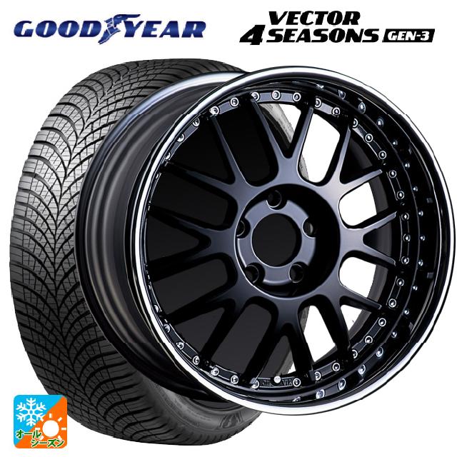 2024年製 215/55R17 98W XL グッドイヤー ベクター4シーズンズ ジェン3 # タナベ SSR プロフェッサー MS1R ブラック 17-7J 国産車用 オールシーズンタイヤホイール4本セット