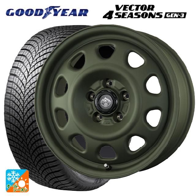 205/60R16 96V XL グッドイヤー ベクター4シーズンズ ジェン3 トピー ランドフット SWZ OD 16-7J 国産車用 オールシーズンタイヤホイール4本セット