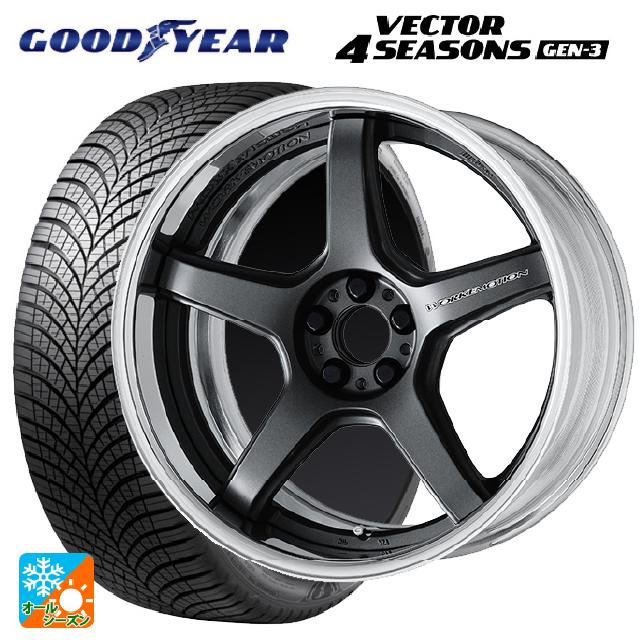 245/40R19 98Y XL グッドイヤー ベクター4シーズンズ ジェン3 ワーク エモーション T5R 2P MGM 19-8.5J 国産車用 オールシーズンタイヤホイール4本セット