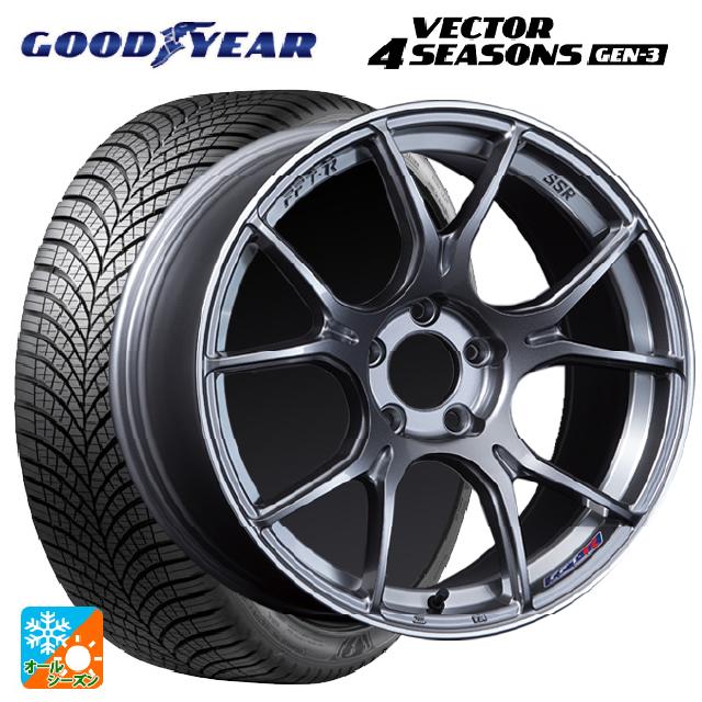 225/55R17 101Y XL グッドイヤー ベクター4シーズンズ ジェン3 タナベ SSR GT X02 ダークシルバー 17-7J 国産車用 オールシーズンタイヤホイール4本セット｜タイヤホイール専門店コニシタイヤ