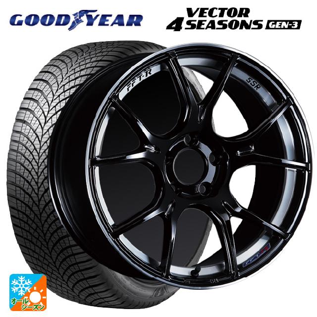 225/55R17 101Y XL グッドイヤー ベクター4シーズンズ ジェン3 タナベ SSR GT X02 グロスブラック 17-7J 国産車用 オールシーズンタイヤホイール4本セット｜タイヤホイール専門店コニシタイヤ