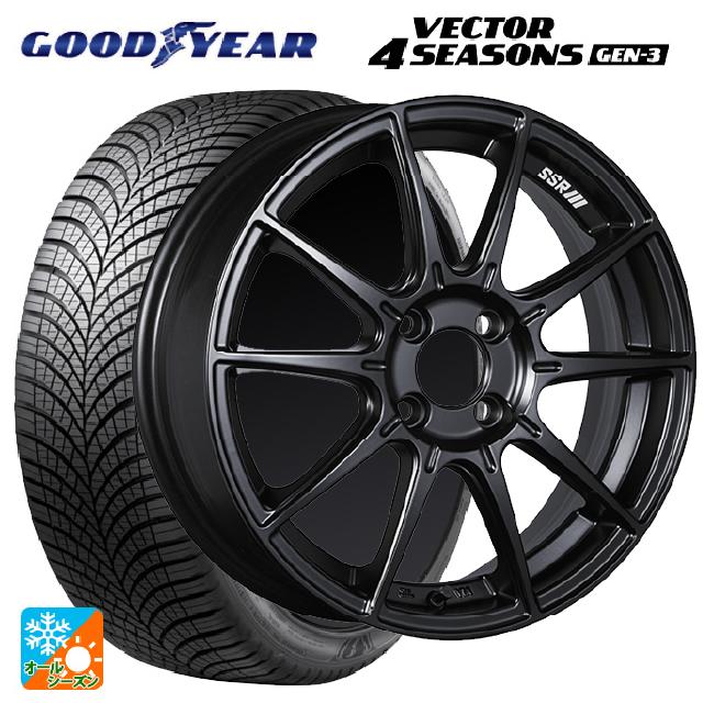 ニッサン ノートオーラ(E13)用 195/65R15 95V XL グッドイヤー ベクター4シーズンズ ジェン3 タナベ SSR GT X01 フラットブラック 新品オールシーズンタイヤホイール 4本セット|タイヤホイール専門店コニシタイヤ