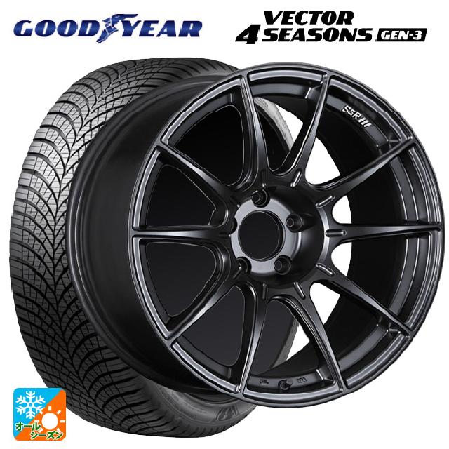 245/45R18 100Y XL グッドイヤー ベクター4シーズンズ ジェン3 タナベ SSR GT X01 フラットブラック 18-8.5J 国産車用 オールシーズンタイヤホイール4本セット