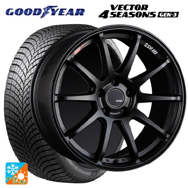 245/45R18 100Y XL グッドイヤー ベクター4シーズンズ ジェン3 タナベ SSR GT V02 フラットブラック 18-8.5J 国産車用 オールシーズンタイヤホイール4本セット