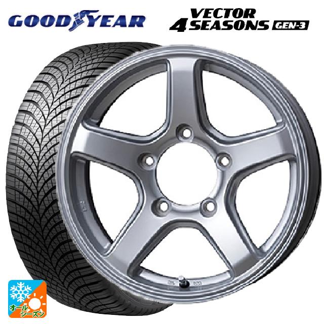 215/65R16 102V XL グッドイヤー ベクター4シーズンズ ジェン3 トピー ME-A # シルバー 16-5.5J 国産車用 オールシーズンタイヤホイール4本セット