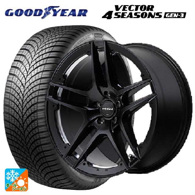 2024年製 255/45R20 105W XL グッドイヤー ベクター4シーズンズ ジェン3 # エムアイディー MTW TW025 SBK 20-8.5J 国産車用 オールシーズンタイヤホイール4本セット