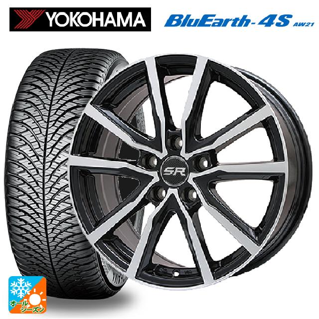 225/50R18 99W XL ヨコハマ ブルーアース4S AW21 # エンケイ パフォーマンスライン PF06 マシニングブラック 18-7.5J 国産車用 オールシーズンタイヤホイール4本セット｜タイヤホイール専門店コニシタイヤ