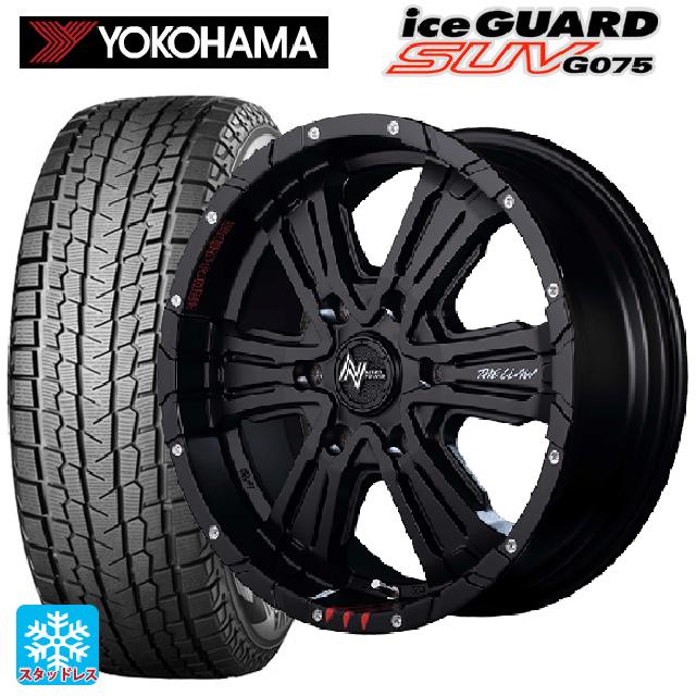 トヨタ ハイエース(200系)用 215/65R16 109/107Q ヨコハマ アイスガードSUV G075 # エムアイディー ナイトロパワー クロスクロウ グラフィティエディション セミグロスブラック＋ピアスドリルド/グラフィティ 新品スタッドレスタイヤホイール 4本セット｜タイヤホイール専門店コニシタイヤ 107,674円