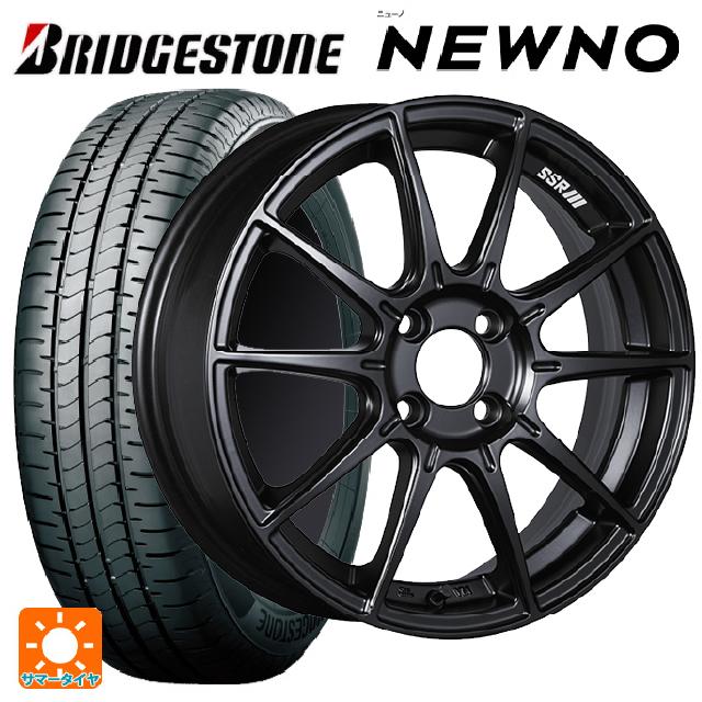 185/60R15 84H ブリヂストン ニューノ 正規品 # タナベ SSR GT X01 フラットブラック 15-6J 国産車用 サマータイヤホイール4本セット