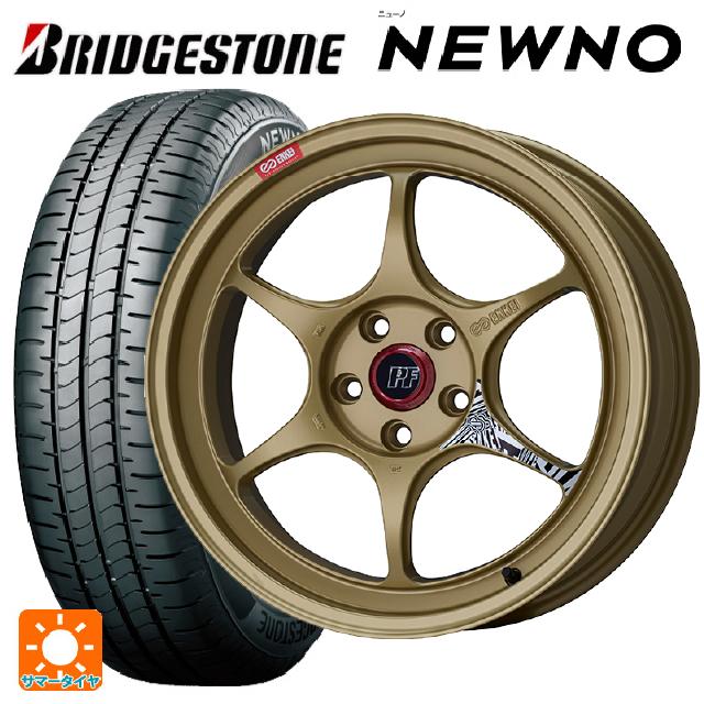 トヨタ GR86(ZN8)用 235/40R18 95W XL ブリヂストン ニューノ 正規品 # エンケイ パフォーマンスライン PF06 ゴールド 新品サマータイヤホイール 4本セット