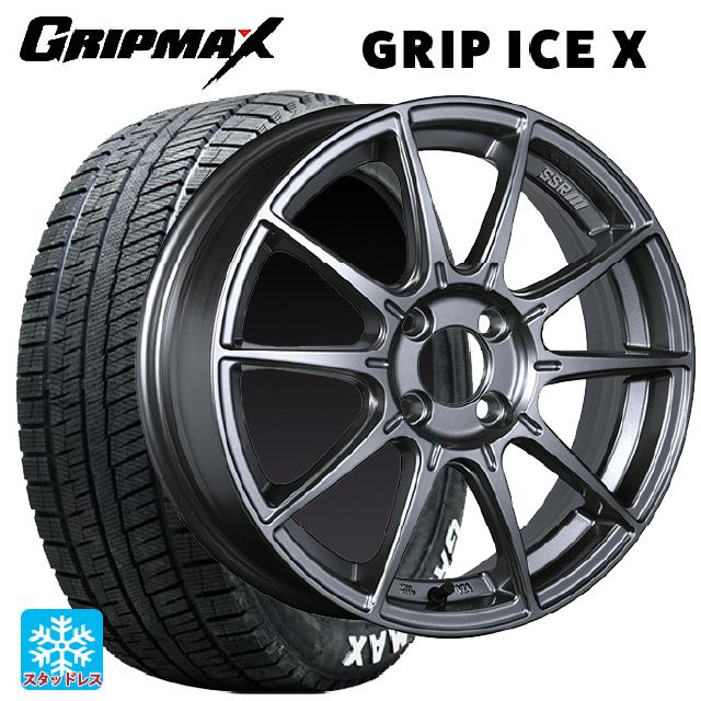 ニッサン ノートオーラ(E13)用 195/65R15 91Q グリップマックス グリップアイスX ホワイトレター タナベ SSR GT X01 ダークシルバー 新品スタッドレスタイヤホイール 4本セット|タイヤホイール専門店コニシタイヤ