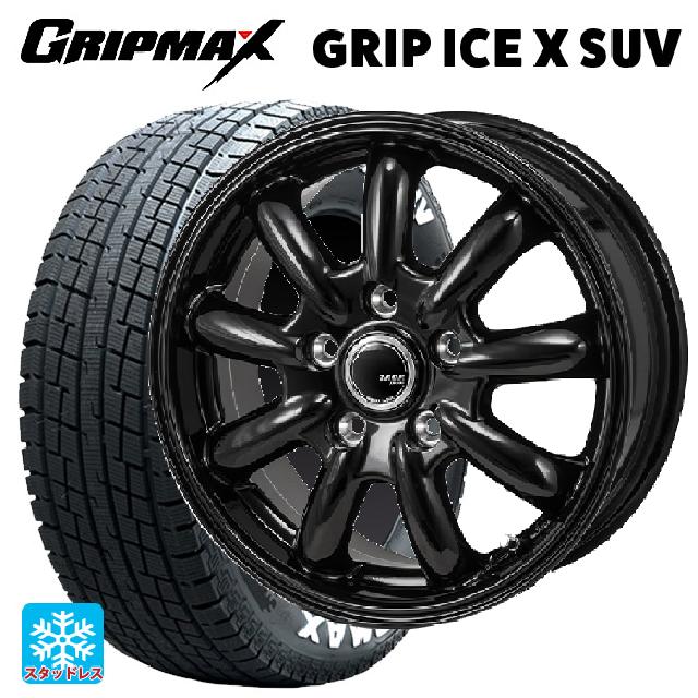 225/70R16 103Q グリップマックス グリップアイスX SUV ホワイトレター ジャパン三陽 ザック JP209 # グロスブラック 16-6.5J 国産車用 スタッドレスタイヤホイール4本セット