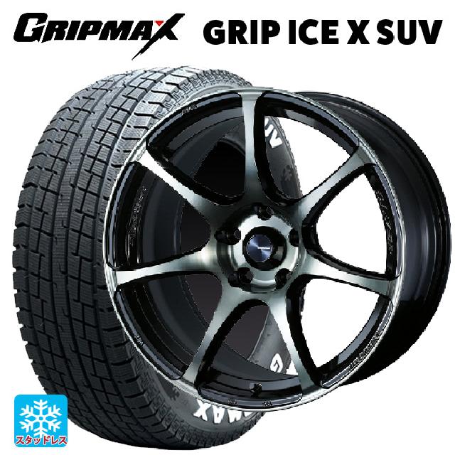 トヨタ bZ4X(11/15系)用 2022年製 235/60R18 107H XL グリップマックス グリップアイスX SUV ホワイトレター # ウェッズ ウェッズスポーツ SA75R WBC 新品スタッドレスタイヤホイール 4本セット