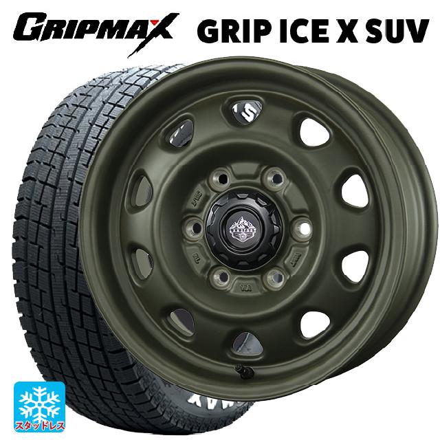 195/80R15 107/105N グリップマックス グリップアイスX SUV ホワイトレター トピー ランドフット SWZ OD 15-6J 国産車用 スタッドレスタイヤホイール4本セット