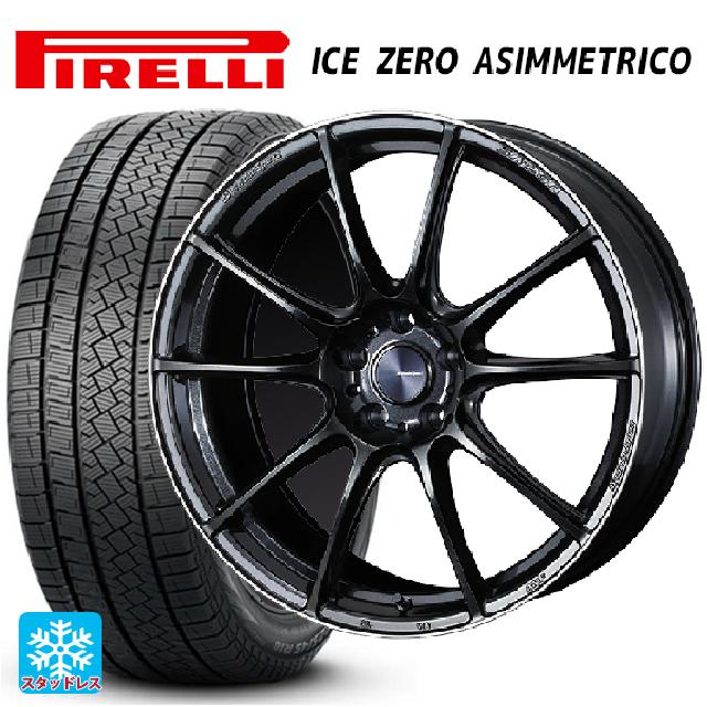 トヨタ bZ4X(11/15系)用 235/50R20 104H XL ピレリ アイスゼロ アシンメトリコ 正規品 # ウェッズ ウェッズスポーツ SA25R METAL BLACK/F 新品スタッドレスタイヤホイール 4本セット 138,420円