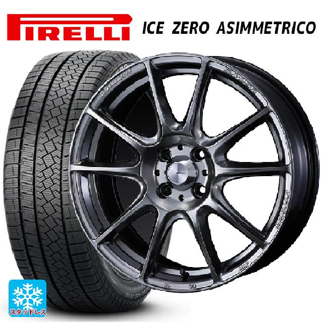 225/45R17 94H XL ピレリ アイスゼロ アシンメトリコ 正規品 ウェッズ ウェッズスポーツ SA25R PSB 17-7J 国産車用 スタッドレスタイヤホイール4本セット