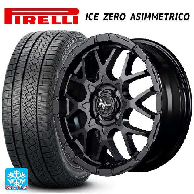 2024年製 195/65R16 92H ピレリ アイスゼロ アシンメトリコ 正規品 エムアイディー ナイトロパワー M28バレットKC セミグロスブラック 16-6J 国産車用 スタッドレスタイヤホイール4本セット