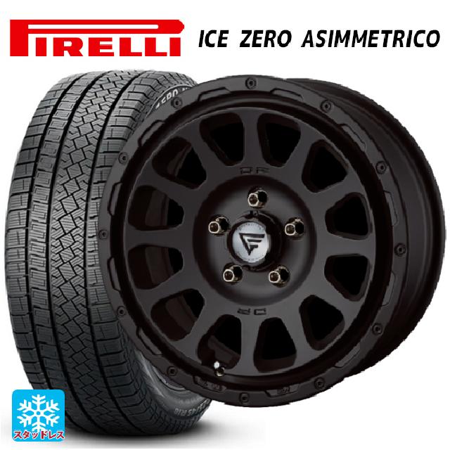 トヨタ ヴォクシー(90系)用 205/60R16 96H XL ピレリ アイスゼロ アシンメトリコ 正規品 エクシズルライン デルタフォース オーバル マットブラック 新品スタッドレスタイヤホイール 4本セット