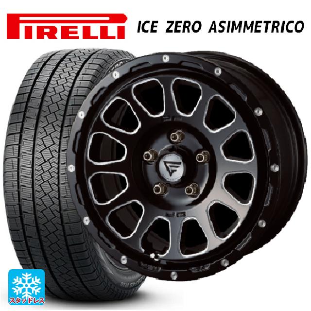 トヨタ プリウス(60系)用 2024年製 195/60R17 90H ピレリ アイスゼロ アシンメトリコ 正規品 # エクシズルライン デルタフォース オーバル ブラックマシニング 新品スタッドレスタイヤホイール 4本セット｜タイヤホイール専門店コニシタイヤ
