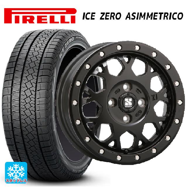 在庫有 2024年製 195/65R16 92H ピレリ アイスゼロ アシンメトリコ 正規品 エムエルジェイ エクストリームJ XJ04 Satin Black 16-6.5J 国産車用 スタッドレスタイヤホイール4本セット