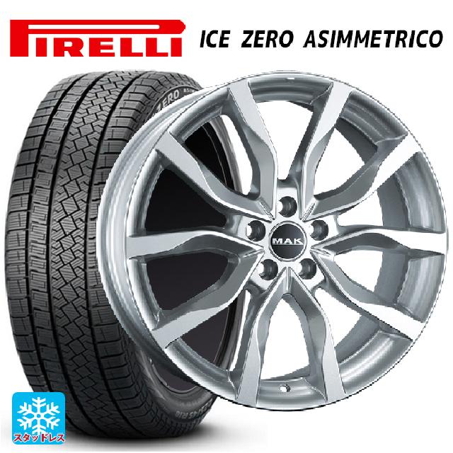 ジャガー E-PACE(DF2系)用 235/60R18 107H XL ピレリ アイスゼロ アシンメトリコ 正規品 # 阿部商会 マック ハイランズ シルバー 新品スタッドレスタイヤホイール 4本セット｜タイヤホイール専門店コニシタイヤ