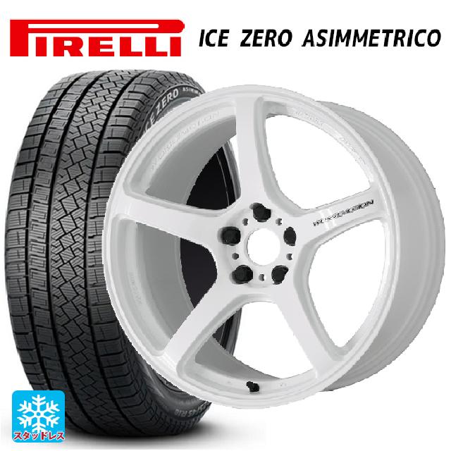 2024年製 215/45R17 91H XL ピレリ アイスゼロ アシンメトリコ 正規品 ワーク エモーション T5R ICW 17-7J 国産車用 スタッドレスタイヤホイール4本セット