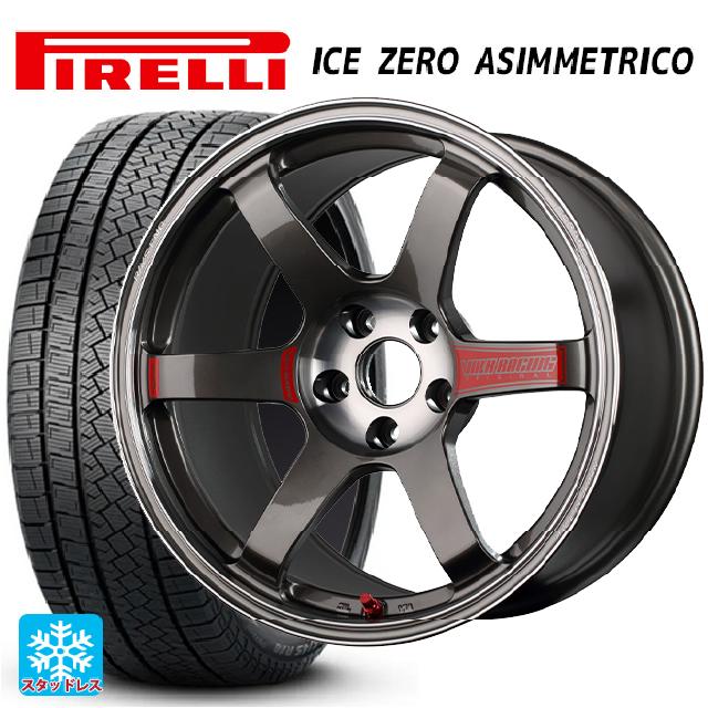235/55R18 104H XL ピレリ アイスゼロ アシンメトリコ 正規品 レイズ ボルクレーシング TE37 サーガ SL # PG 18-8.5J 国産車用 スタッドレスタイヤホイール4本セット