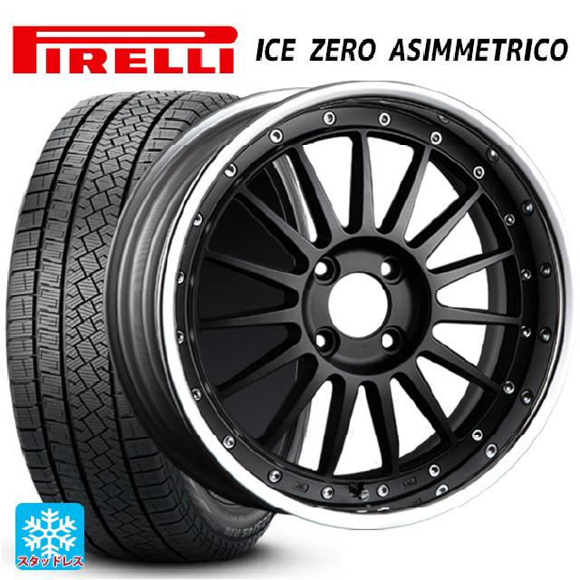 2024年製 215/55R17 98H XL ピレリ アイスゼロ アシンメトリコ 正規品 # タナベ SSR プロフェッサー TF1R フラットブラック 17-7J 国産車用 スタッドレスタイヤホイール4本セット