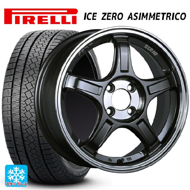 225/60R17 99H ピレリ アイスゼロ アシンメトリコ 正規品 # タナベ SSR GT X03 マシンドグラファイトガンメタ＋スモーククリア 17-7J 国産車用 スタッドレスタイヤホイール4本セット｜タイヤホイール専門店コニシタイヤ