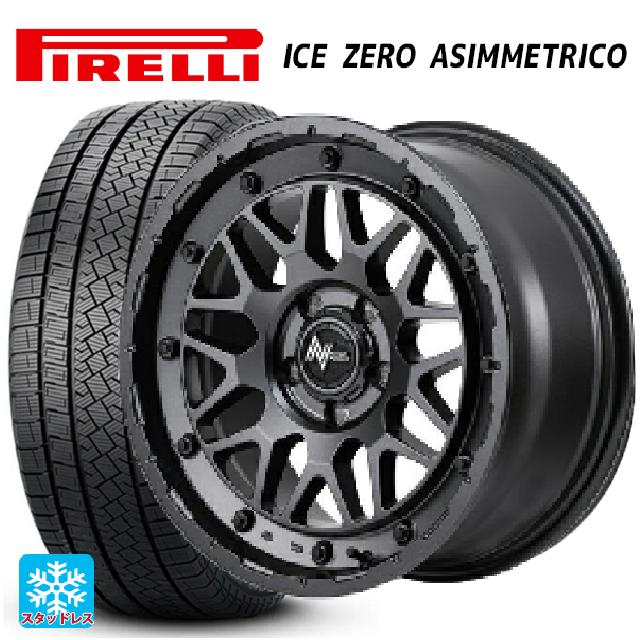 205/55R16 91H ピレリ アイスゼロ アシンメトリコ 正規品 エムアイディー ナイトロパワー M29 スティンガー バレルブラック 16-7J 国産車用 スタッドレスタイヤホイール4本セット