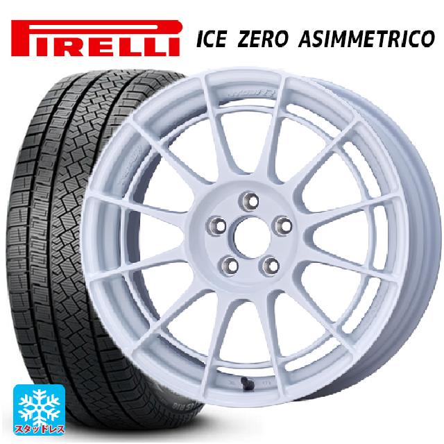 205/55R17 91H ピレリ アイスゼロ アシンメトリコ 正規品 # エンケイ レーシングレボリューション NT03RR For GR86 / BRZ Cup（NTR1775445100W） W 17-7.5J 国産車用 スタッドレスタイヤホイール4本セット