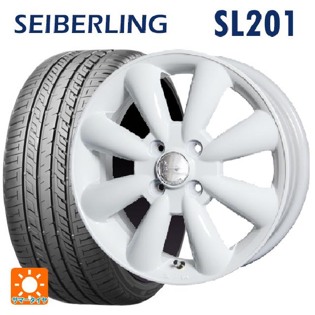 165/55R14 72V セイバーリング セイバーリング SL201(ブリヂストン工場生産） ホットスタッフ ララパーム KC8 WH 14-4.5J 国産車用 サマータイヤホイール4本セット