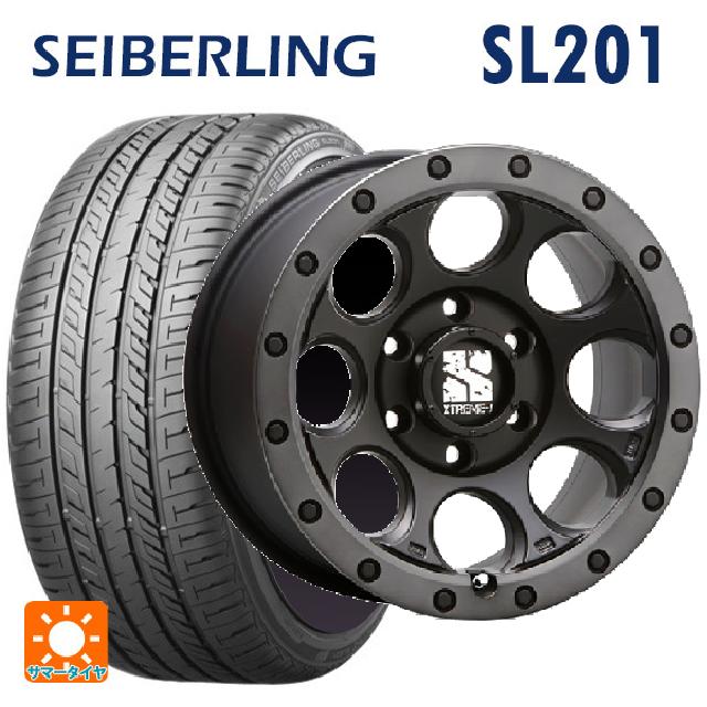 225/45R18 95W XL セイバーリング セイバーリング SL201(ブリヂストン工場生産） エムエルジェイ エクストリームJ XJ03 Flat Black Smoke 18-8J 国産車用 サマータイヤホイール4本セット