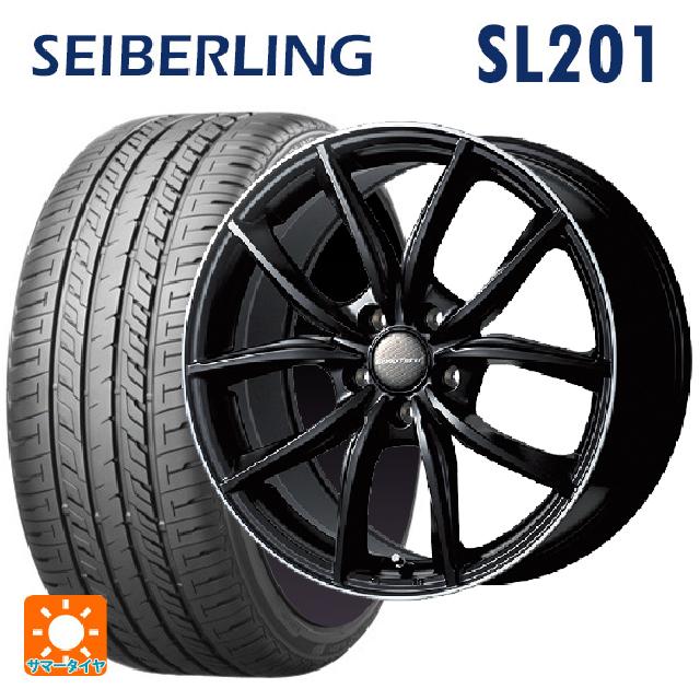 トヨタ アルファード(30系)用 245/40R20 95W セイバーリング セイバーリング SL201(ブリヂストン工場生産） ユーロテック MPライン マットブラック/リムポリッシュ 新品サマータイヤホイール 4本セット