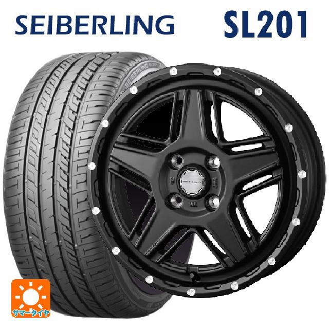 165/60R14 75H セイバーリング セイバーリング SL201(ブリヂストン工場生産） ウェッズ マッドヴァンス07 FULL MAT BLACK 14-4.5J 国産車用 サマータイヤホイール4本セット