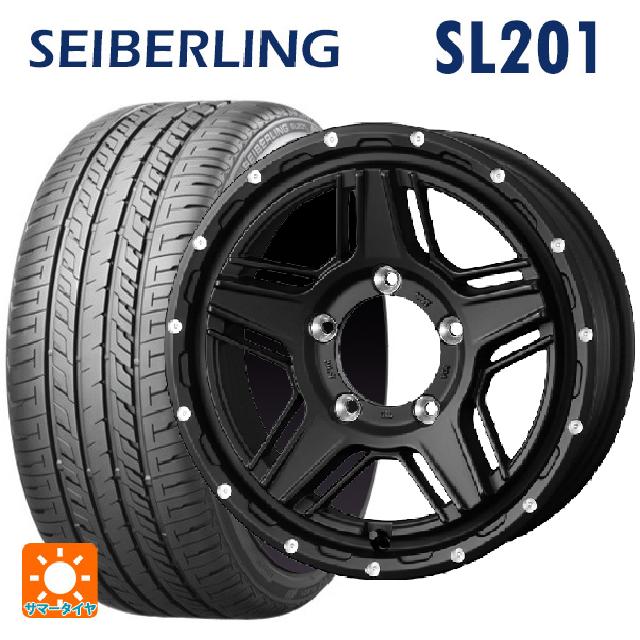 215/55R17 94V セイバーリング セイバーリング SL201(ブリヂストン工場生産） ウェッズ マッドヴァンス07 FULL MAT BLACK 17-7J 国産車用 サマータイヤホイール4本セット