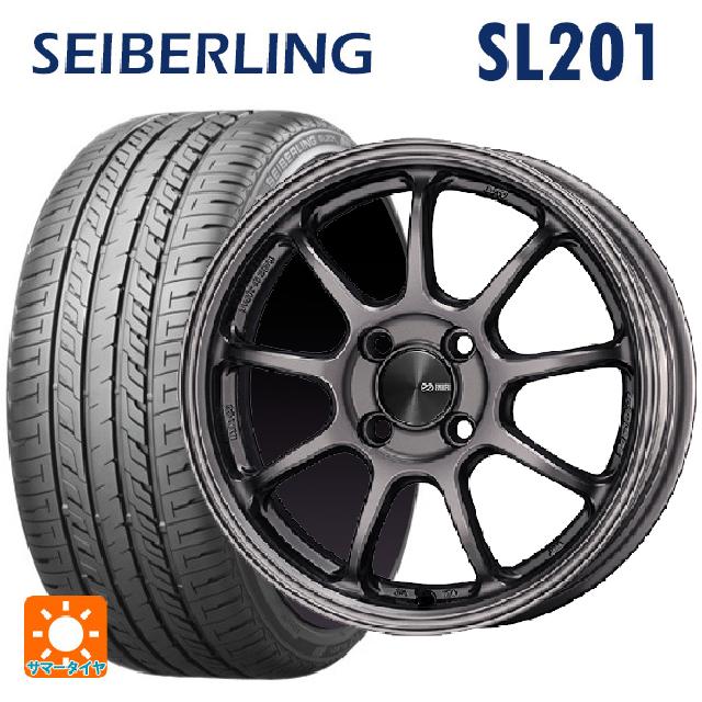 205/55R16 91V セイバーリング セイバーリング SL201(ブリヂストン工場生産） エンケイ パフォーマンスライン PF09 DS 16-6.5J 国産車用 サマータイヤホイール4本セット