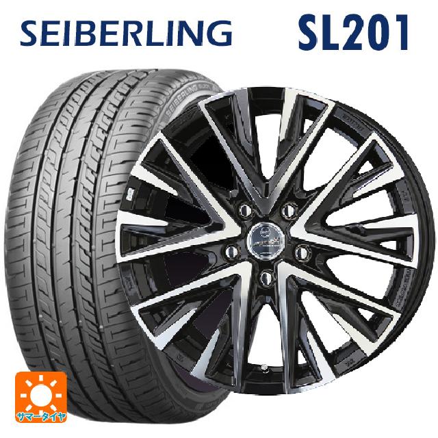 スズキ スイフトスポーツ(ZC33S)用 185/55R16 83V セイバーリング セイバーリング SL201(ブリヂストン工場生産） 共豊 スマック レジーナ サファイアブラックポリッシュ 新品サマータイヤホイール 4本セット