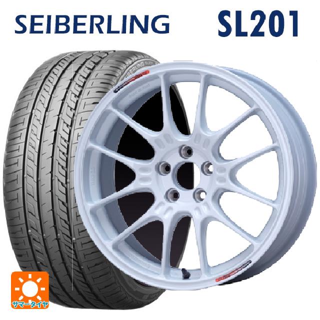215/60R17 96H セイバーリング セイバーリング SL201(ブリヂストン工場生産） エンケイ レーシング GTC02 For GR86 / BRZ Cup White 17-7.5J 国産車用 サマータイヤホイール4本セット