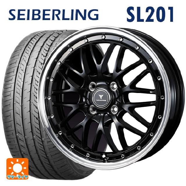 ミツビシ デリカミニ(FF車)(B3系)用 165/55R15 75V セイバーリング セイバーリング SL201(ブリヂストン工場生産） ウェッズ ノヴァリス アセットエムワン ブラック/リムポリッシュ 新品サマータイヤホイール 4本セット