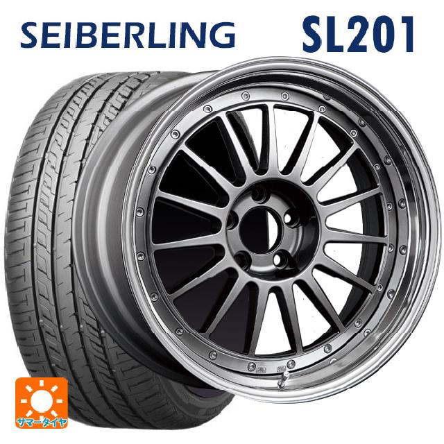215/45R18 89W セイバーリング セイバーリング SL201(ブリヂストン工場生産） タナベ SSR プロフェッサー TF1 チタンシルバー 18-7J 国産車用 サマータイヤホイール4本セット