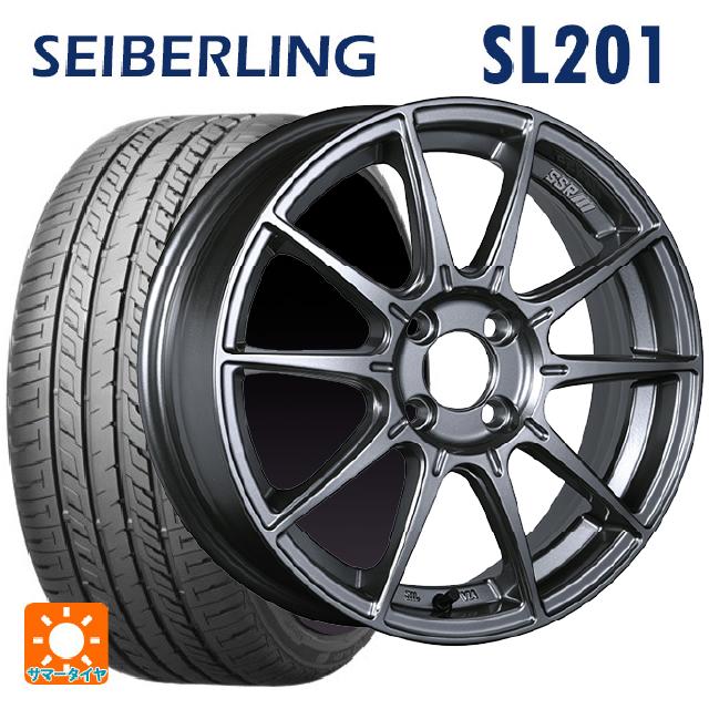 185/55R16 83V セイバーリング セイバーリング SL201(ブリヂストン工場生産） タナベ SSR GT X01 ダークシルバー 16-6.5J 国産車用 サマータイヤホイール4本セット