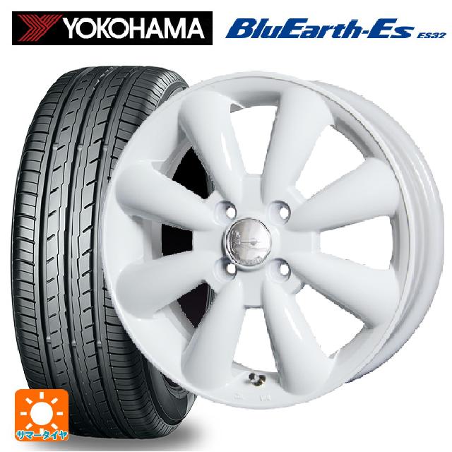 145/80R13 75S ヨコハマ ブルーアースEs ES32 ホットスタッフ ララパーム KC8 WH 13-4J 国産車用 サマータイヤホイール4本セット