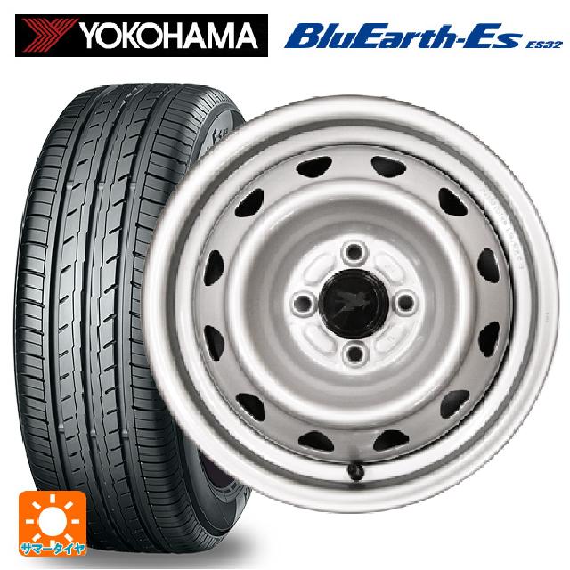 145/80R12 74S ヨコハマ ブルーアースEs ES32 ウェッズ キャロウィン PK355S # スチール(シルバー) 12-3.5J 国産車用 サマータイヤホイール4本セット｜タイヤホイール専門店コニシタイヤ
